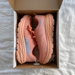 HOKA Rincon Sneakers - Coral Pink + Baby Blue - Brand New in Box